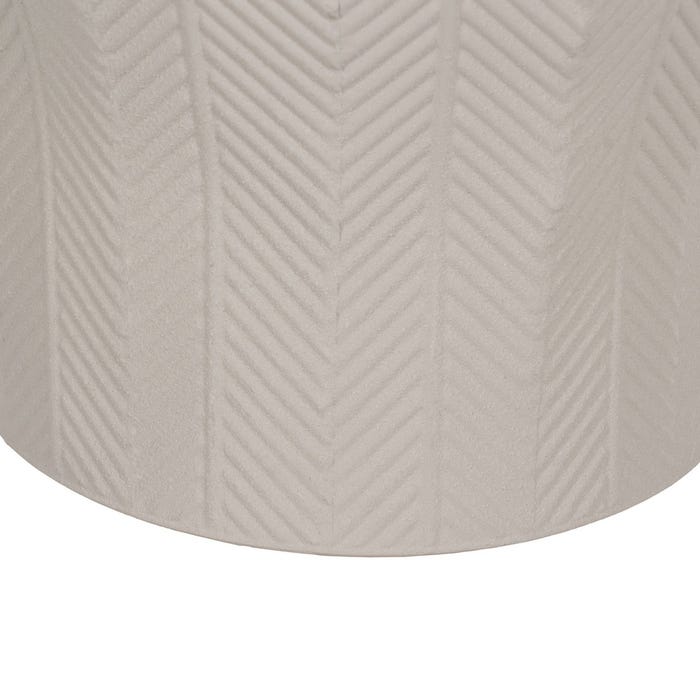 S/2 Maceteros Blanco Metal Decoración 25,50 X 25,50 X 44,50