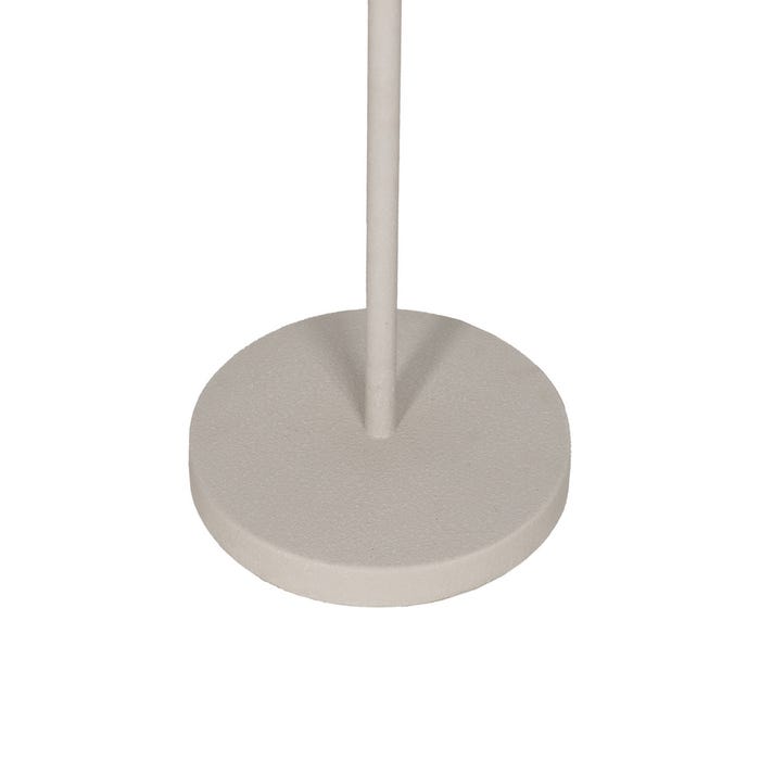 Luminária de chão de metal branco 44 x 44 x 151 cm