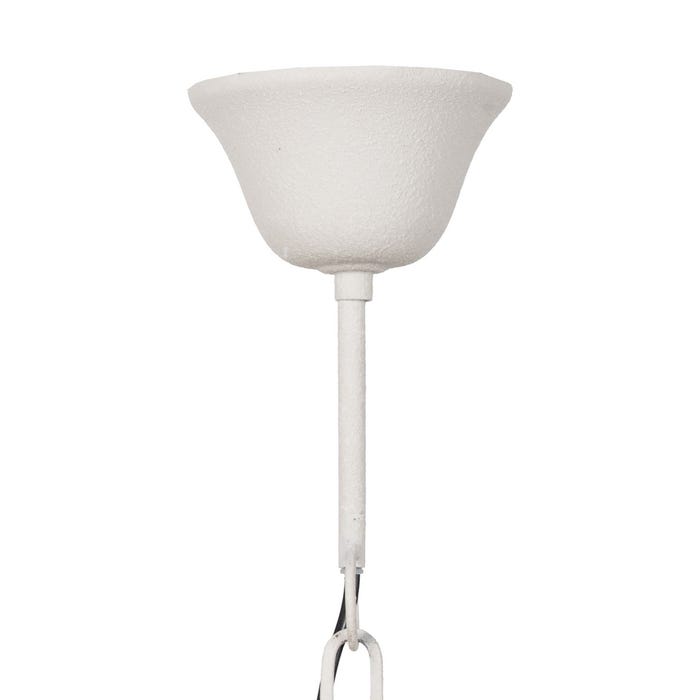 Lámpara Techo Blanco Metal Iluminación 61 X 61 X 27 Cm