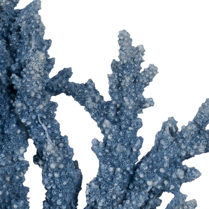 Blue Coral Figure Resin Decoration 34 X 13 X 27 Cm