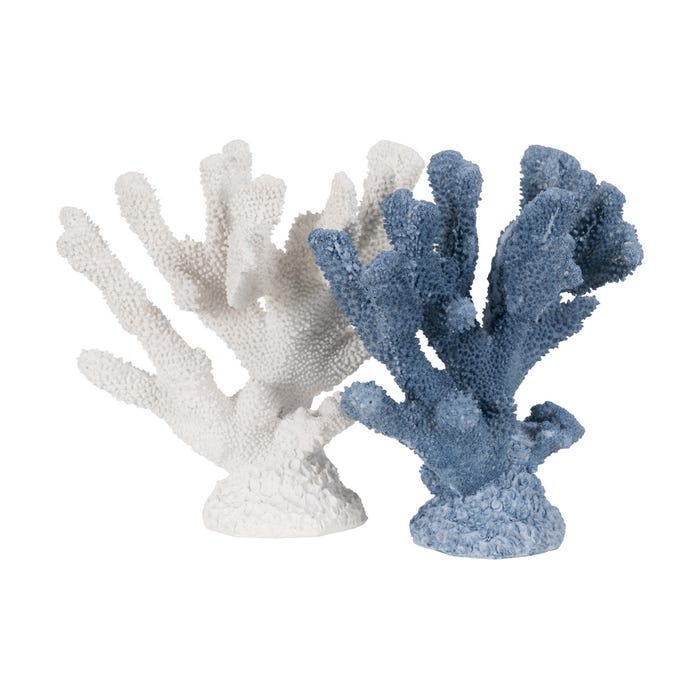 Blue Coral Figure Resin Decoration 35 X 20 X 30 Cm