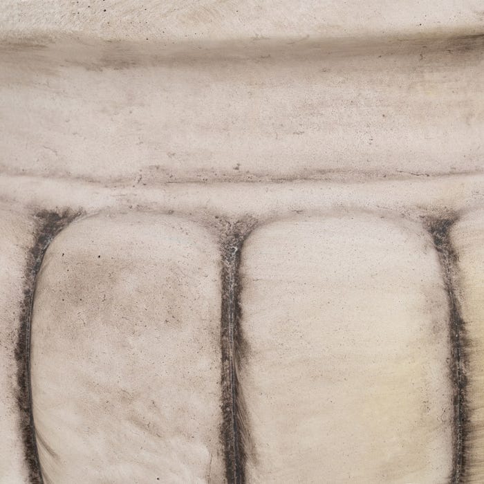 Macetero Beige Fibra De Magnesio 40 X 40 X 47 Cm