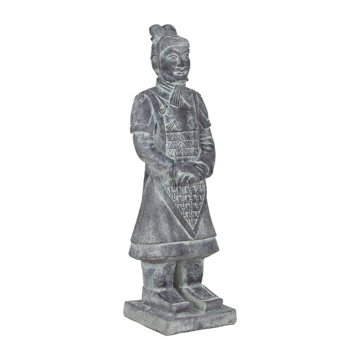 Magnesium Fiber Warrior Sculpture 41 X 33.50 X 122 Cm