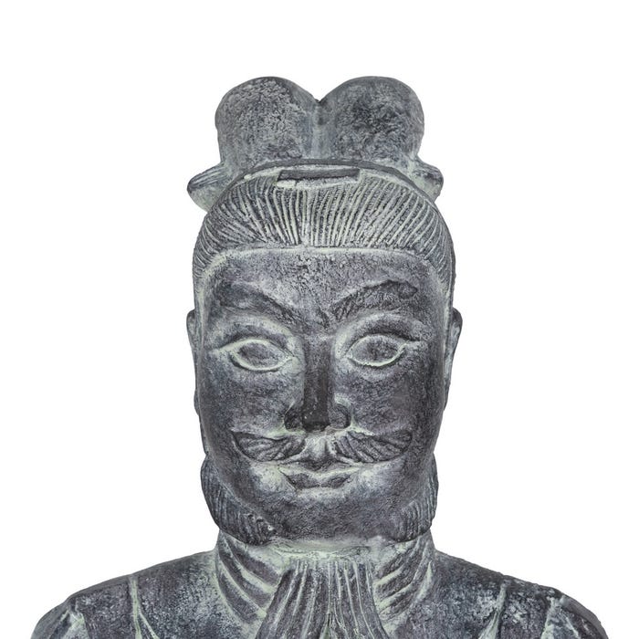 Escultura de Guerreiro em Fibra de Magnésio 41 x 33,50 x 122 cm