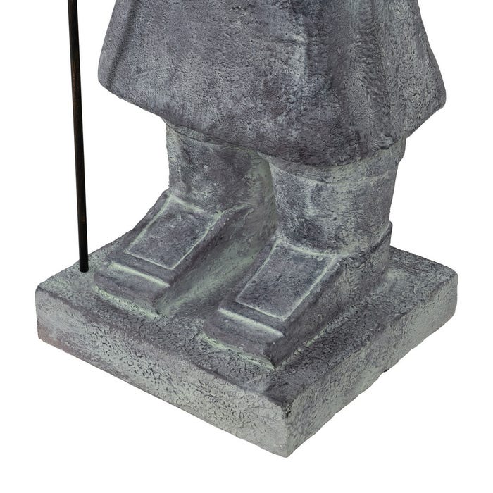 Magnesium Fiber Warrior Sculpture 38.50 X 34 X 122 Cm