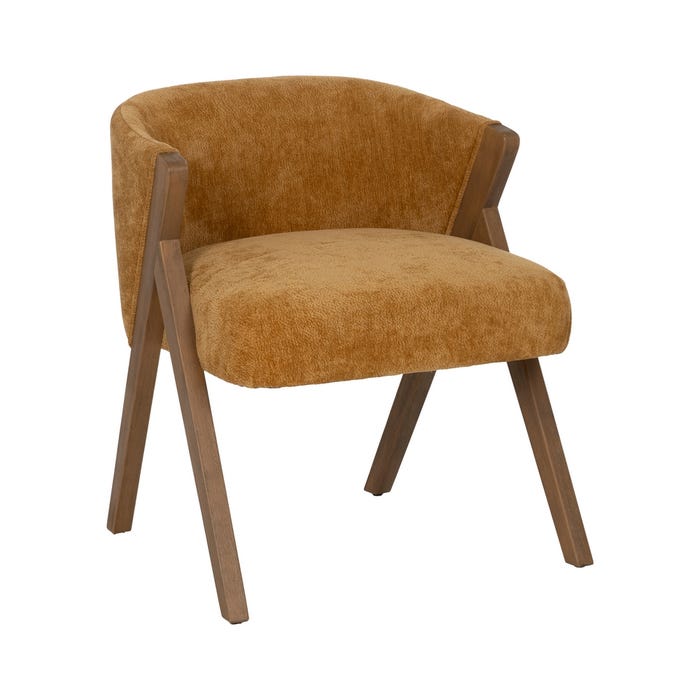 Yellow Birch Wood Living Room Chair 58 X 59.50 X 68.50 Cm