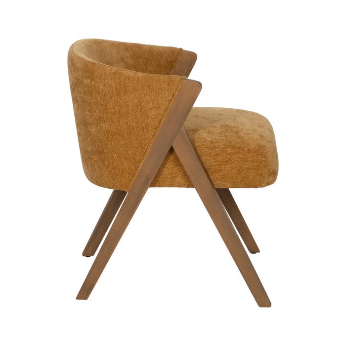 Yellow Birch Wood Living Room Chair 58 X 59.50 X 68.50 Cm