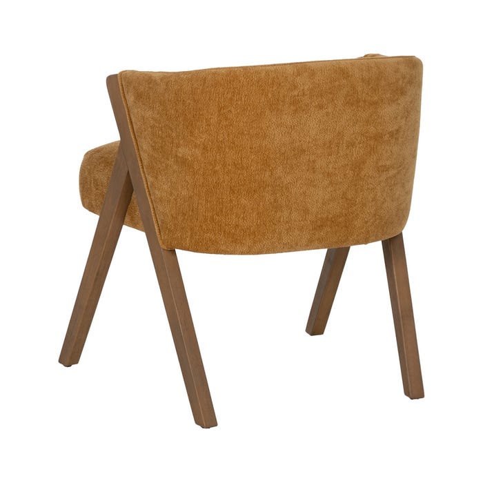 Silla Amarillo Madera De Abedul Salón 58 X 59,50 X 68,50 Cm