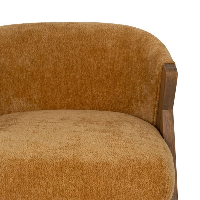 Yellow Birch Wood Living Room Chair 58 X 59.50 X 68.50 Cm