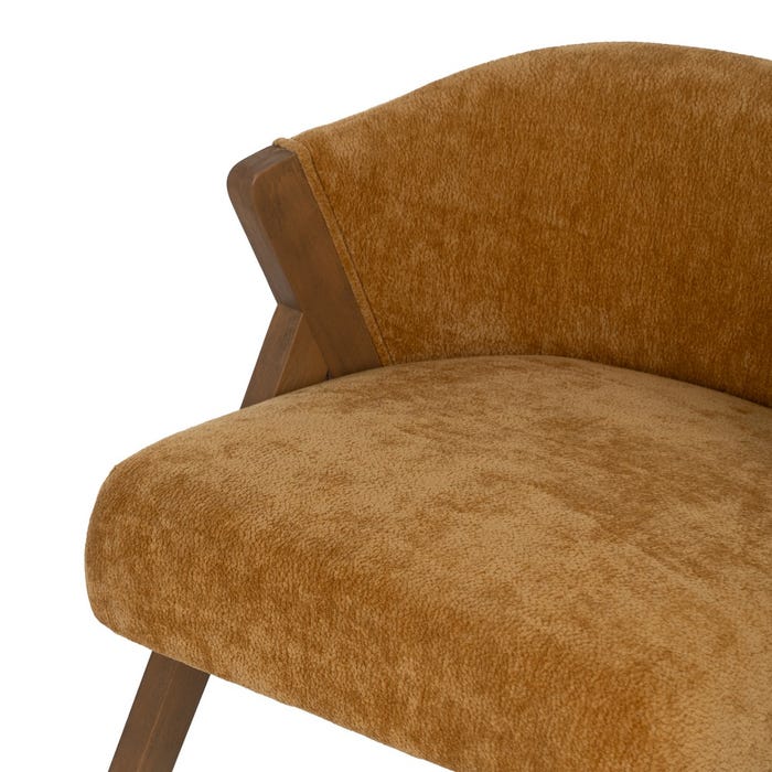 Yellow Birch Wood Living Room Chair 58 X 59.50 X 68.50 Cm