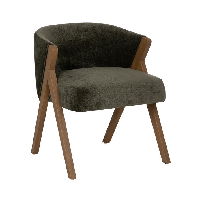 Green Birch Wood Chair Living Room 58 X 59.50 X 68.50 Cm
