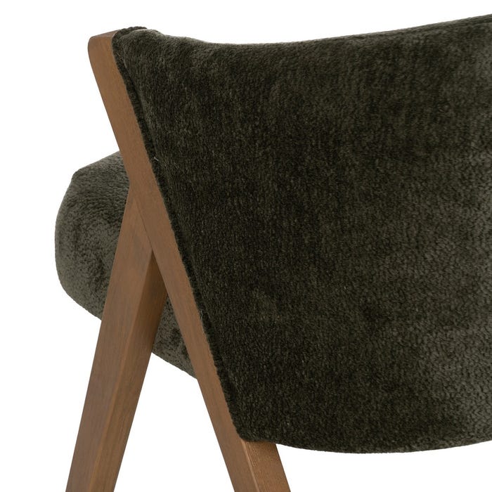 Green Birch Wood Chair Living Room 58 X 59.50 X 68.50 Cm