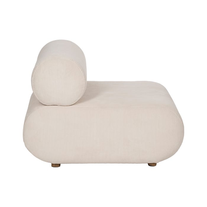 Sillón Blanco Roto Madera De Abedul 63 X 90 X 75 Cm