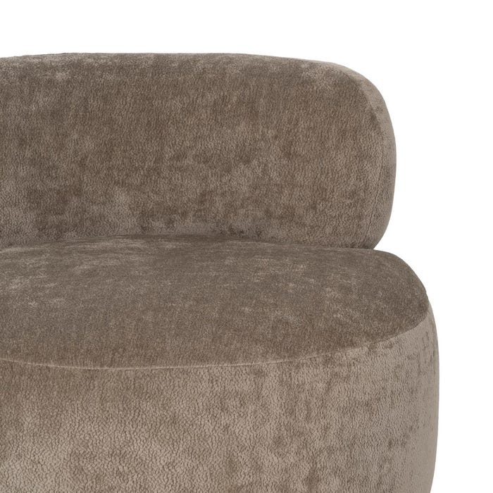 Sillón Taupe Madera De Abedul Salón 78 X 82 X 71 Cm