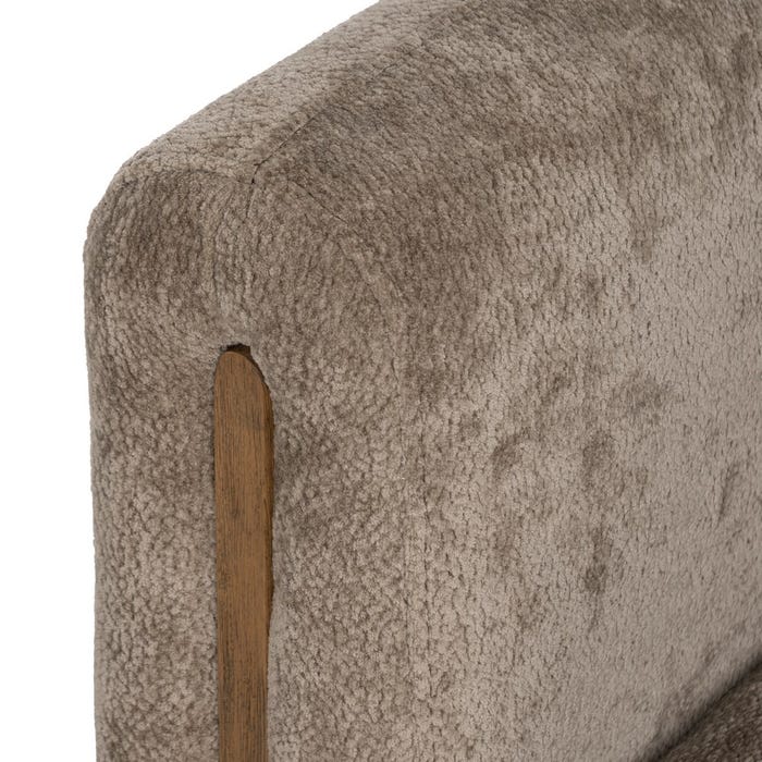 Sillón Taupe Madera De Abedul Salón 73 X 73 X 68 Cm