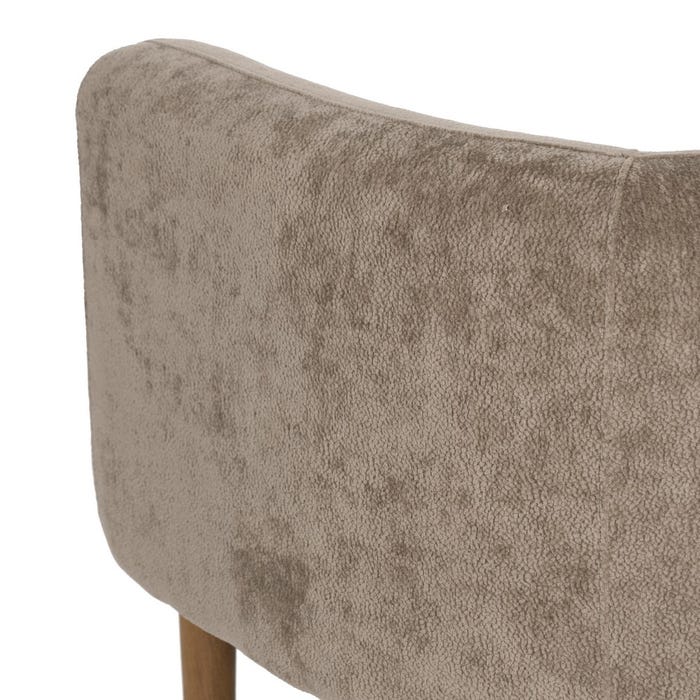 Sillón Taupe Madera De Abedul Salón 73 X 73 X 68 Cm