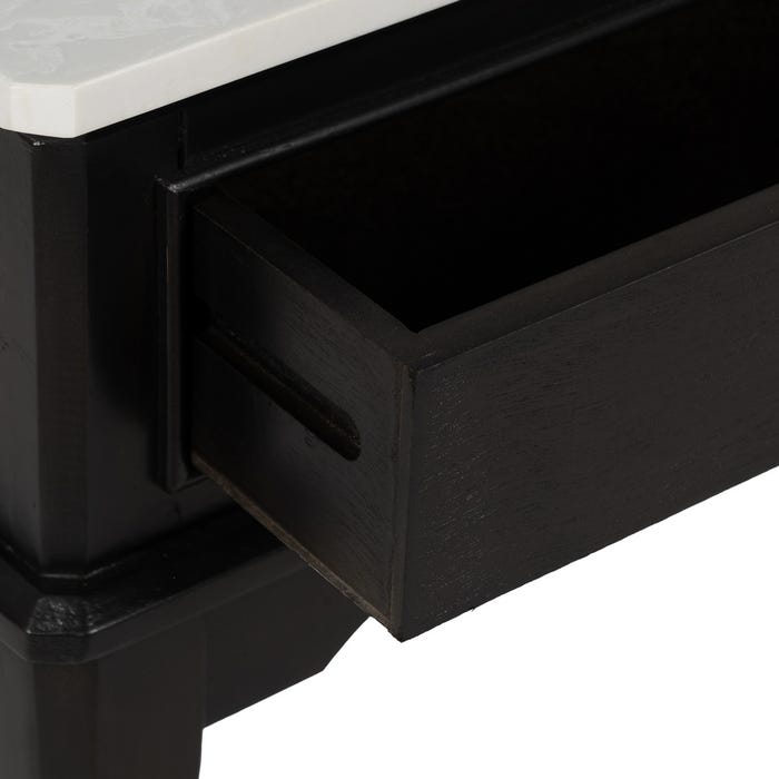 Consola Negro Mármol-Dm 90 X 33 X 76 Cm