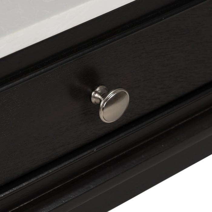 Consola Negro Mármol-Dm 90 X 33 X 76 Cm