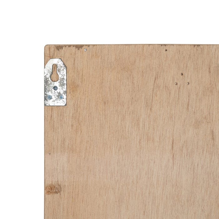 Mural Pared Figuras Marrón Madera 120 X 164 X 6 Cm