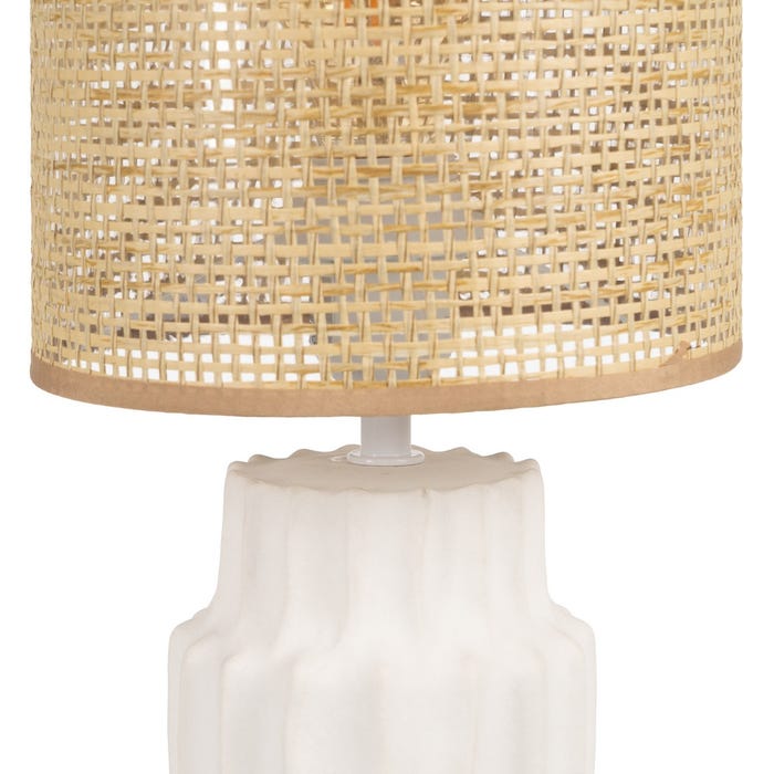 Lámpara Mesa Cerámica Iluminación 18 X 18 X 37 Cm