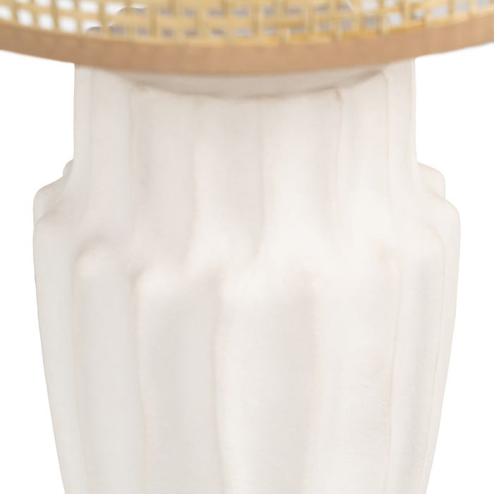 Lámpara Mesa Cerámica Iluminación 18 X 18 X 37 Cm