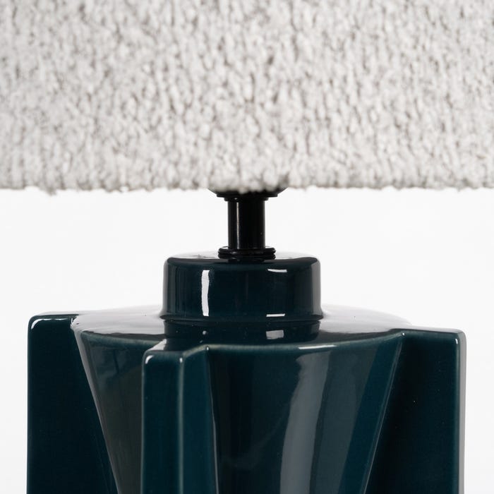 Luminária de mesa de cerâmica 25 x 25 x 42 cm