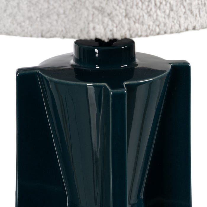 Luminária de mesa de cerâmica 25 x 25 x 42 cm