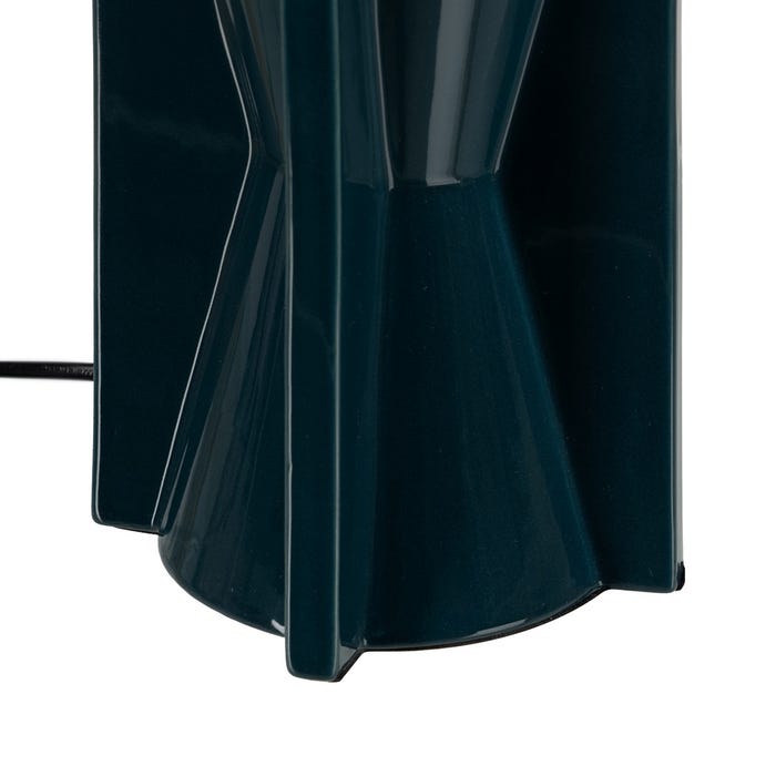 Luminária de mesa de cerâmica 25 x 25 x 42 cm