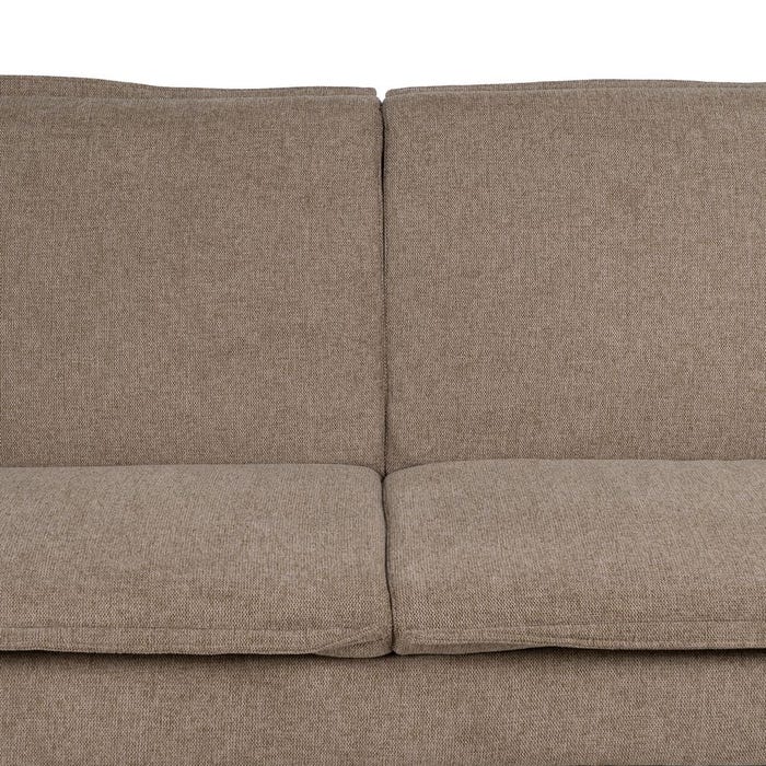 Taupe Fabric-Metal Sofa Bed Living Room 214 X 106 X 84 Cm