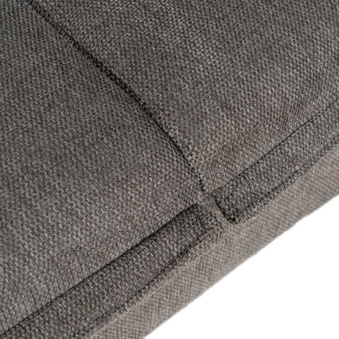 Gray Fabric-Metal Sofa Bed Living Room 214 X 106 X 84 Cm
