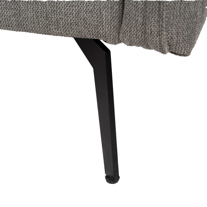Gray Fabric-Metal Sofa Bed Living Room 214 X 106 X 84 Cm