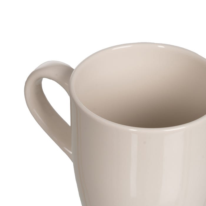 Caneca Creme de Grés Cozinha 11,50 X 8,50 X 10,50 Cm