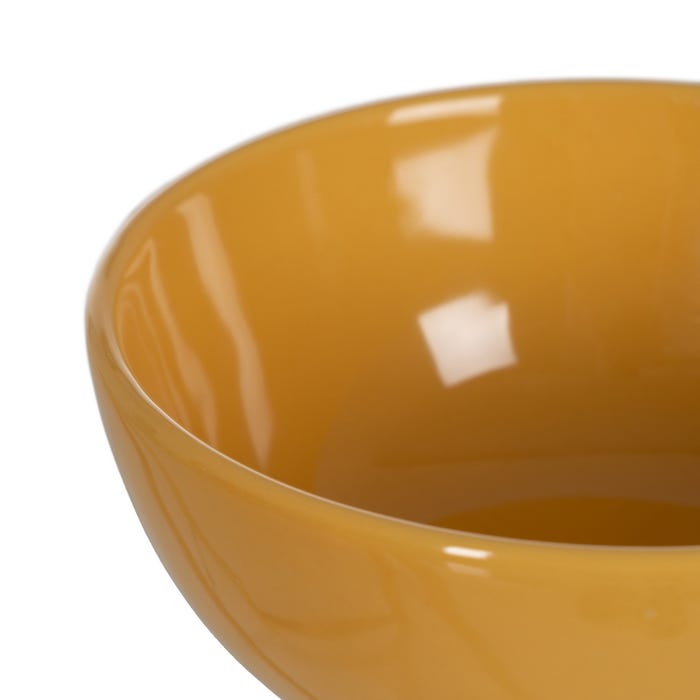 Mustard Bowl Stoneware Kitchen 14.50 X 14.50 X 6 Cm