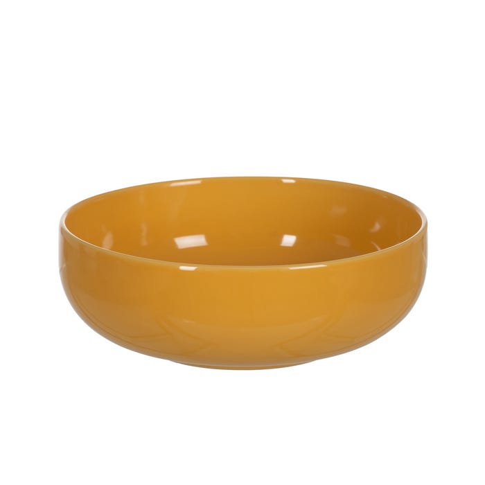 Ensaladera Mostaza Stoneware Cocina 23,50 X 23,50 X 8,50 Cm