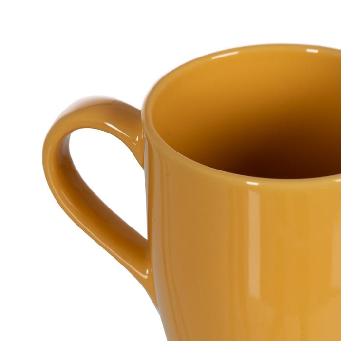 Mustard Stoneware Kitchen Cup 11.50 X 8.50 X 10.50 Cm