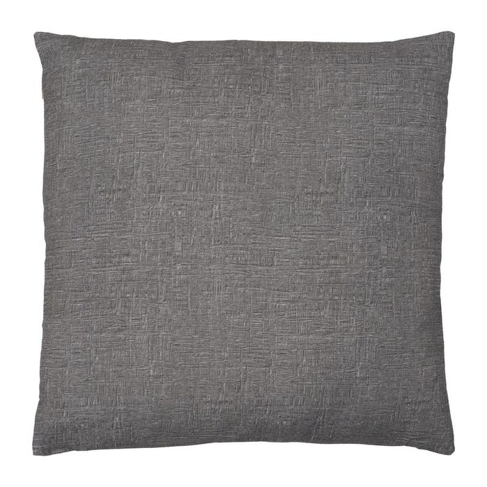 Cojín Gris Algodón-Poliéster Decoración 55 X 55 Cm