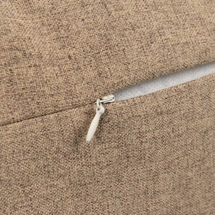 Almofada de poliéster e algodão marrom 55 x 55 cm