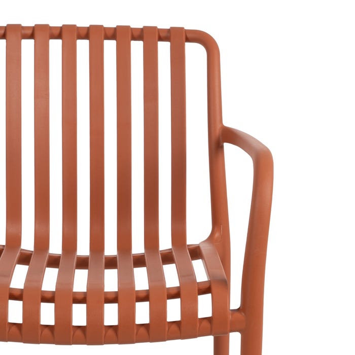Silla Terracota Polipropileno Exterior 56 X 57 X 81 Cm