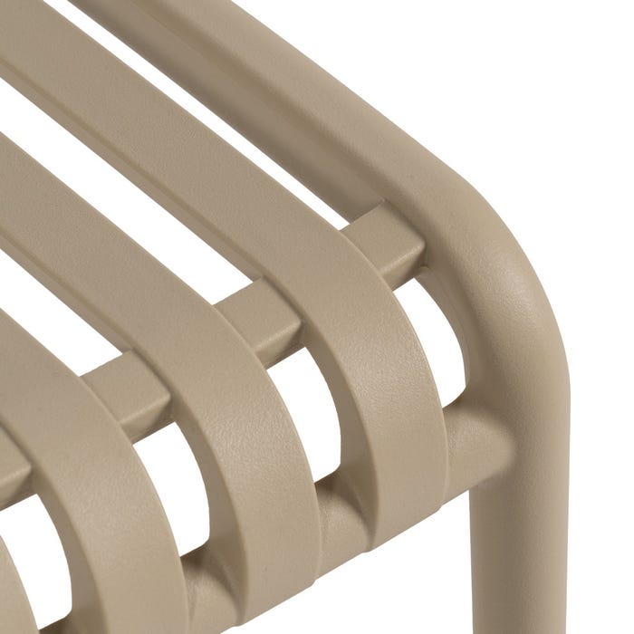 Beige Outdoor Polypropylene Chair 50 X 58 X 80 Cm