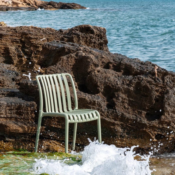 Green Polypropylene Outdoor Chair 50 X 58 X 80 Cm