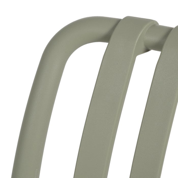 Green Polypropylene Outdoor Chair 50 X 58 X 80 Cm