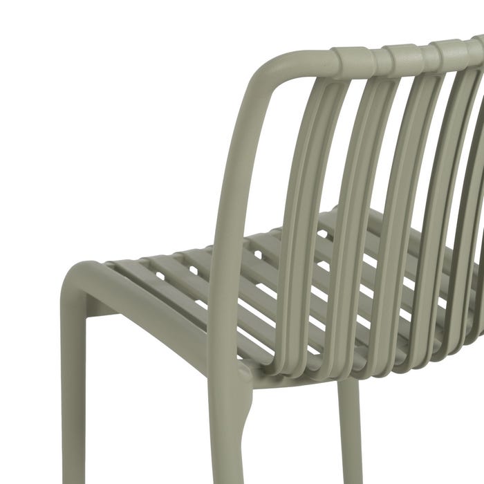 Green Polypropylene Outdoor Chair 50 X 58 X 80 Cm