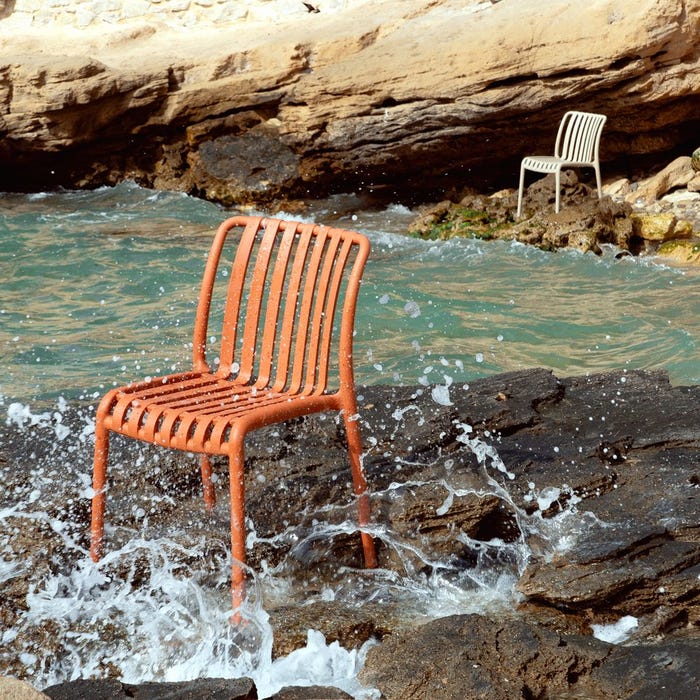 Terracotta Polypropylene Outdoor Chair 50 X 58 X 80 Cm