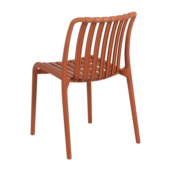 Terracotta Polypropylene Outdoor Chair 50 X 58 X 80 Cm