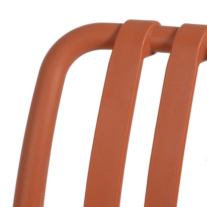Terracotta Polypropylene Outdoor Chair 50 X 58 X 80 Cm