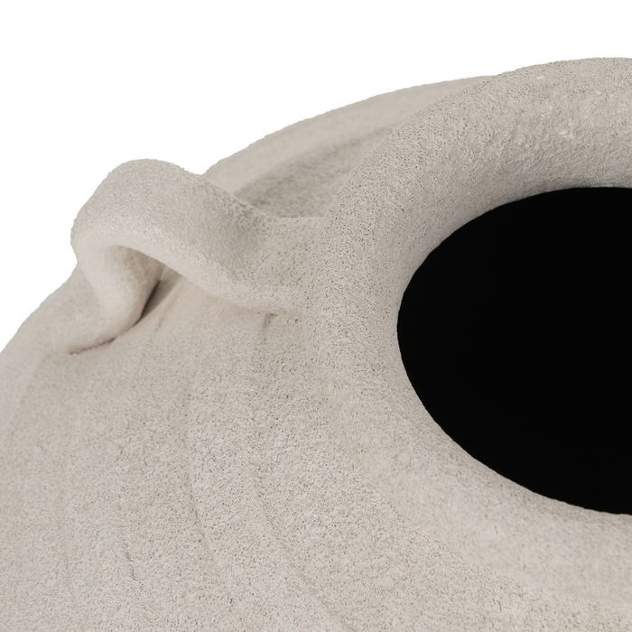 Jarrón Blanco Cerámica Decoración 34 X 34 X 30 Cm