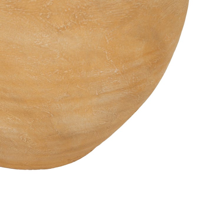 Decoração de vaso de cerâmica de baunilha 38 x 38 x 40 cm