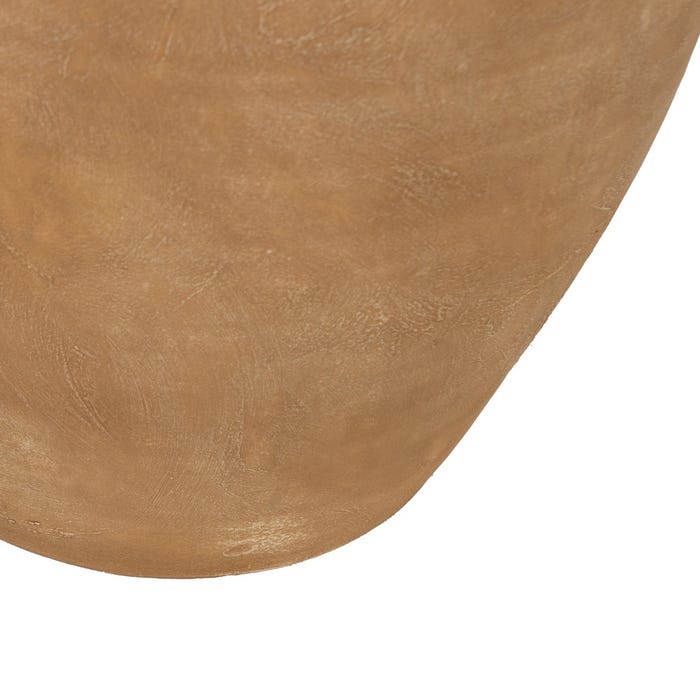 Jarra decorativa de cerâmica bege 27 x 27 x 37 cm