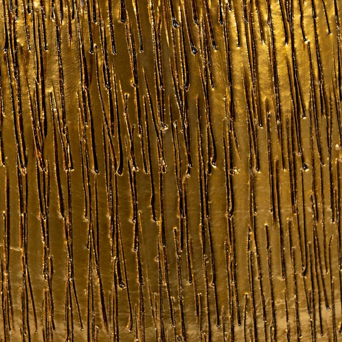 Vaso Dourado Cerâmico Decoração 21 X 21 X 30 Cm