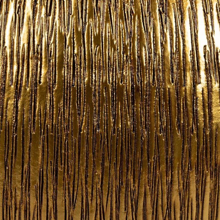 Macetero Oro Cerámica Decoración 34 X 34 X 50 Cm